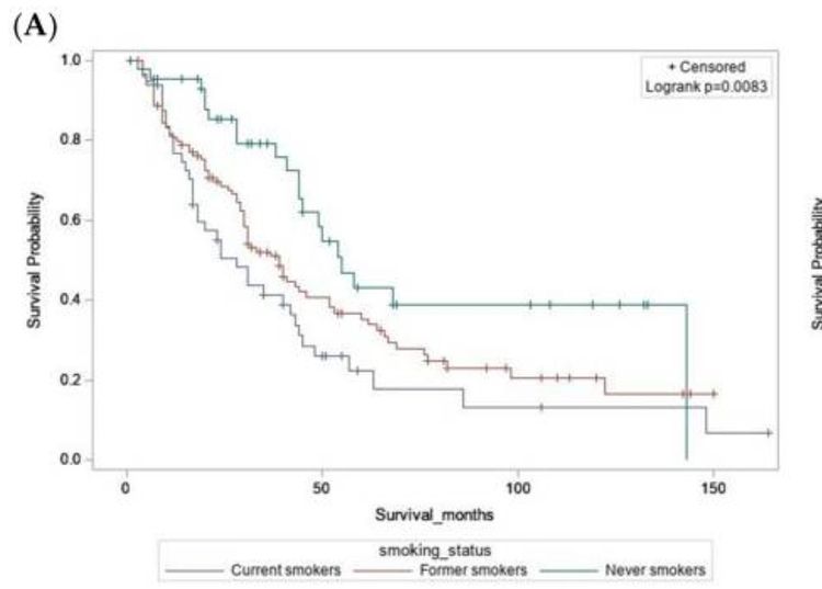 Indicators of prognosis among patients with esophageal adecnocarcinoma